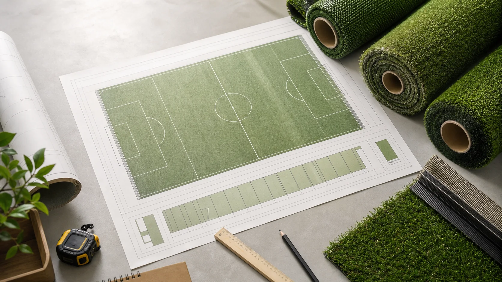 How to Calculate Artificial Turf Quantity: Roll Plan and Waste Control