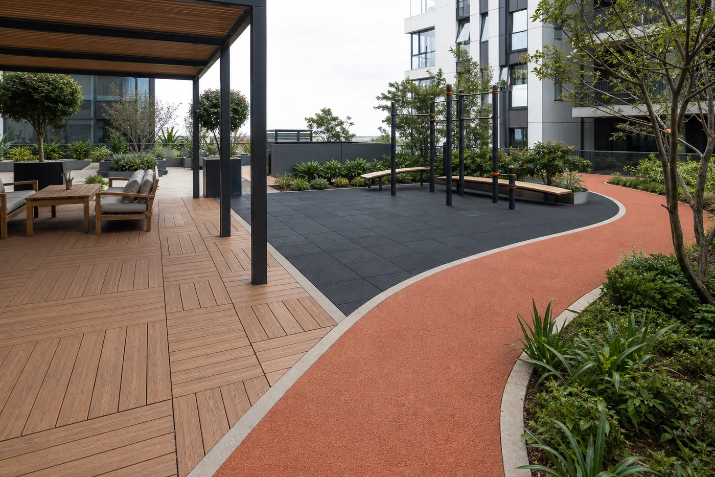 The right flooring system from terraces to walkways