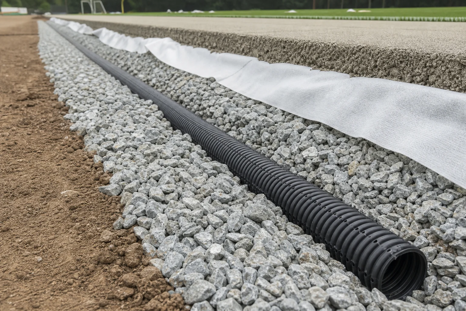 Pitch Drainage Pipe System